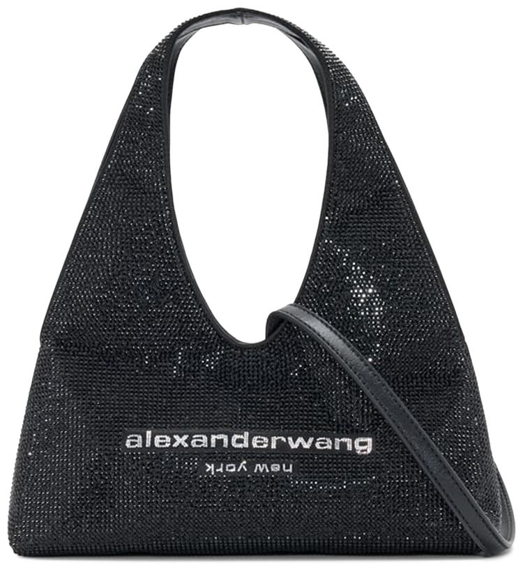 Alexander Wang Crossbody Strap Pike Mini Hobo Black