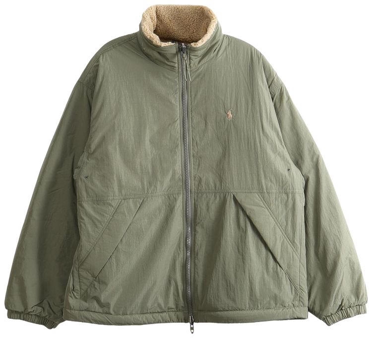Polo Ralph Lauren Nylon Rivershore Reversible Jacket OliveDesert Khaki