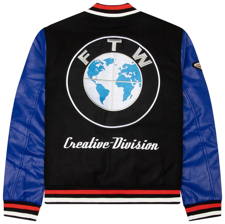 Market Sponsorship Varsity Jacket BlackBlue