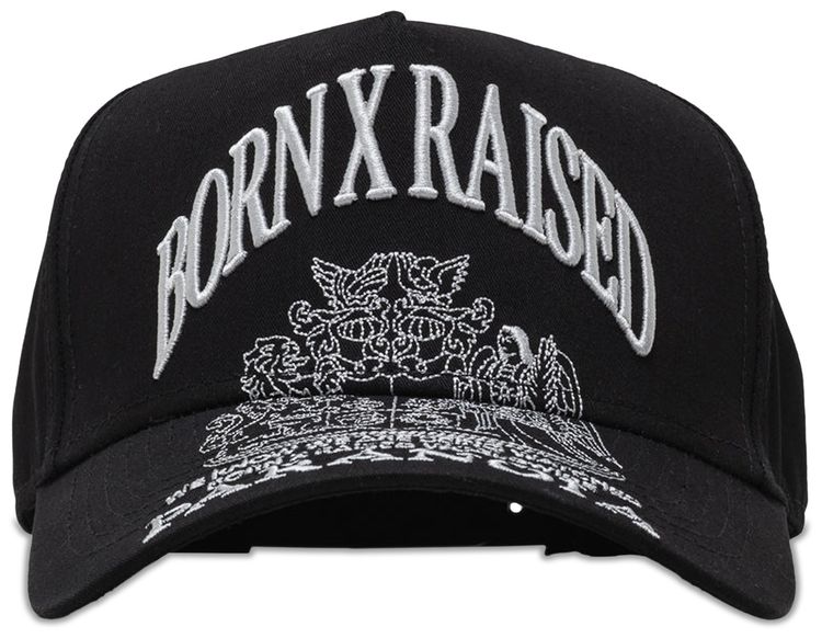 Born x Raised Paranoia Crest Snapback Black