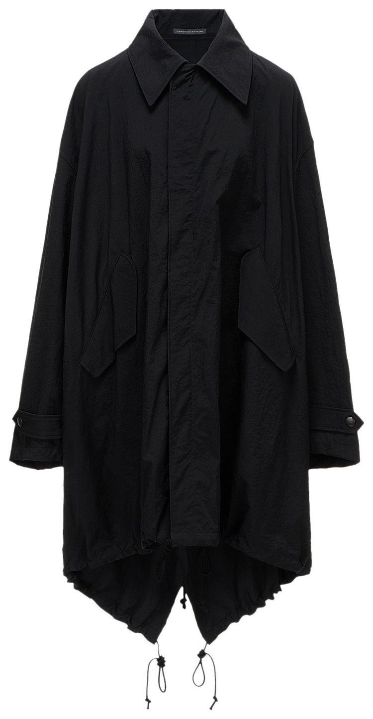 Ys U Back Tiered Coat Black