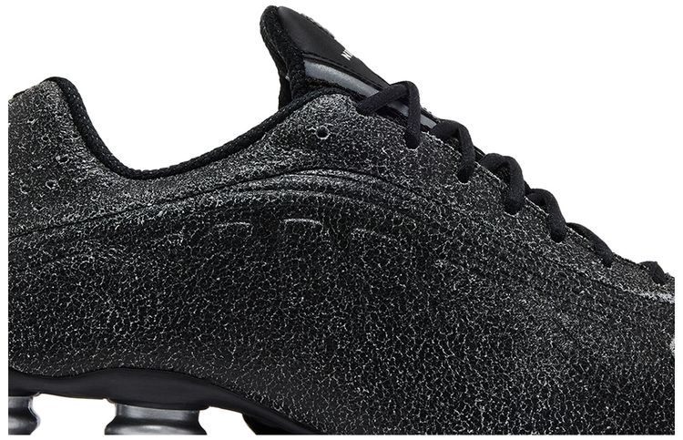 Nike Shox R4 Black Distressed Leather