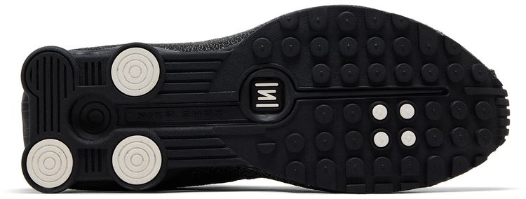 Nike Shox R4 Black Distressed Leather