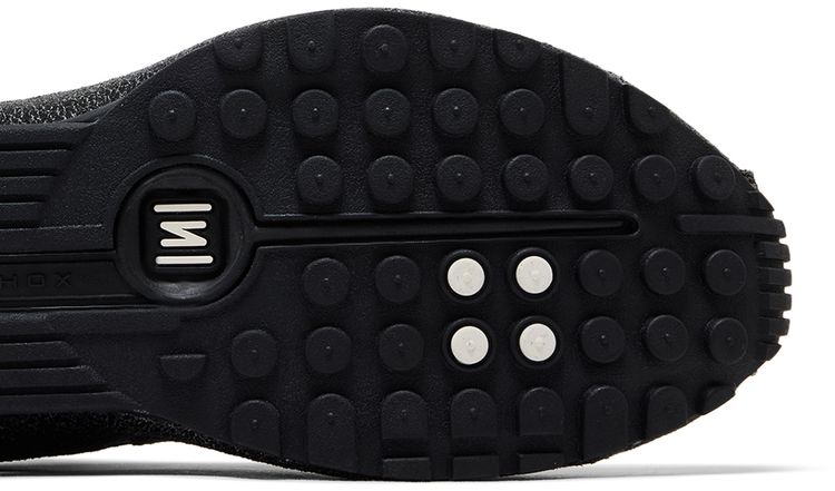 Nike Shox R4 Black Distressed Leather