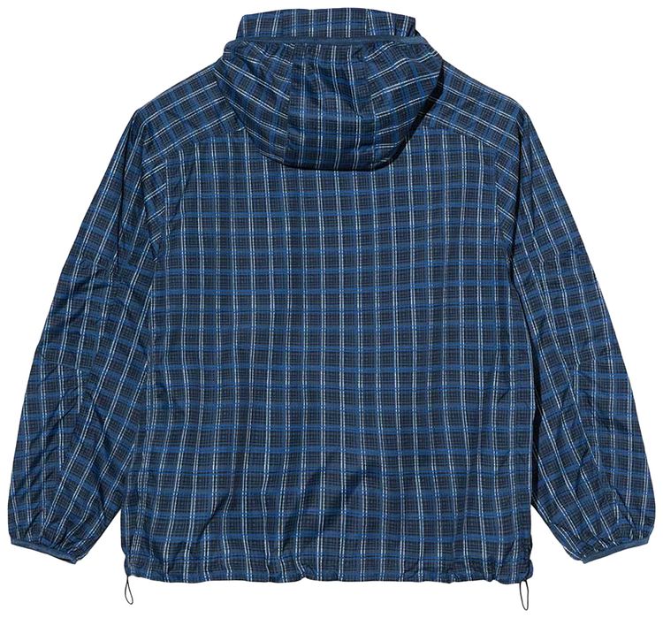Polar Skate Co Chase Light Shell Jacket Blue Check