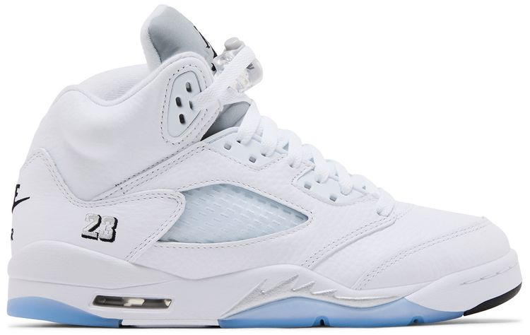 Air Jordan 5 GS White Metallic