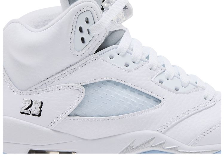 Air Jordan 5 GS White Metallic