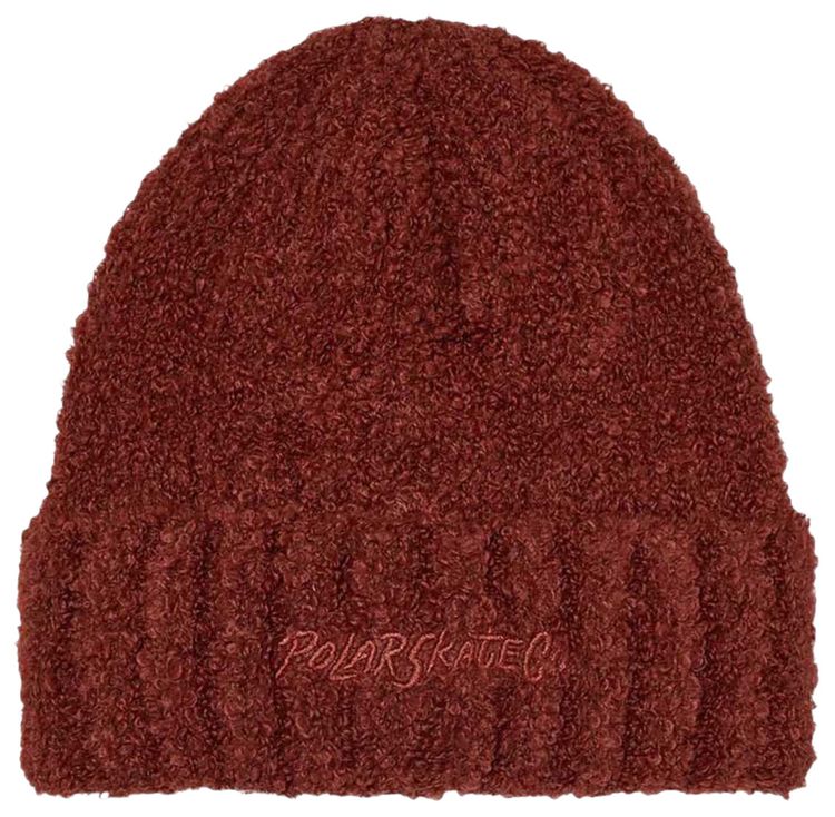 Polar Skate Co Fluff Beanie Rust