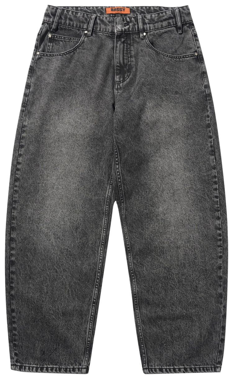 Butter Goods Drummer Baggy Denim Jeans Streaky Black