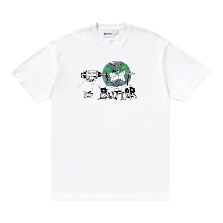 Butter Goods Drill Tee White