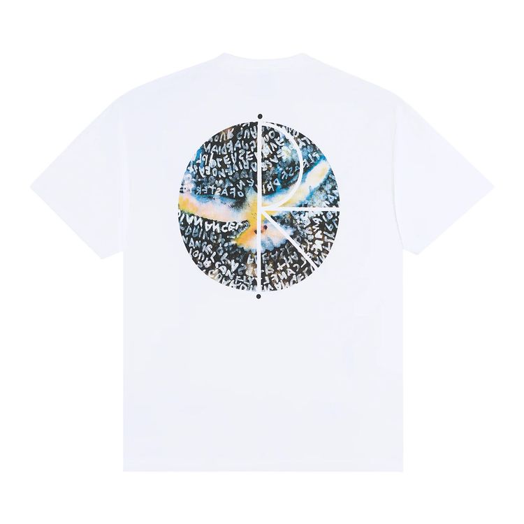 Polar Skate Co Searching For Peace Fill Logo Tee White
