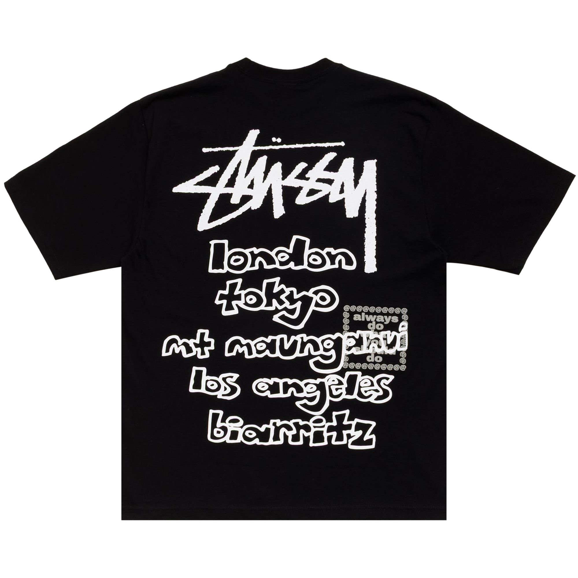 Buy Stussy x Always World Tour Tee 'Black' - 3904050 BLAC | GOAT