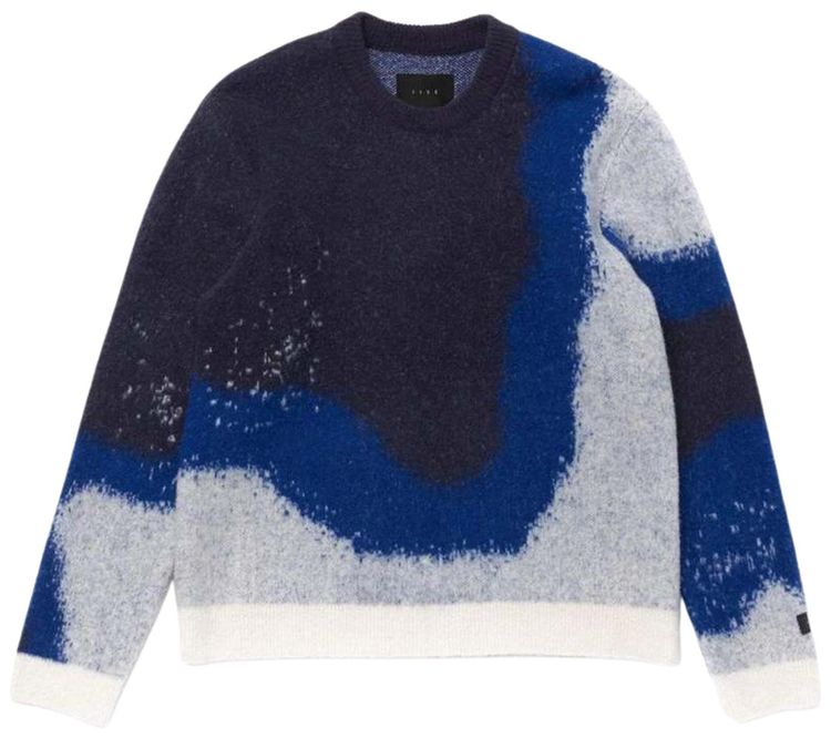 Iise Textures Knit Sweater Indigo