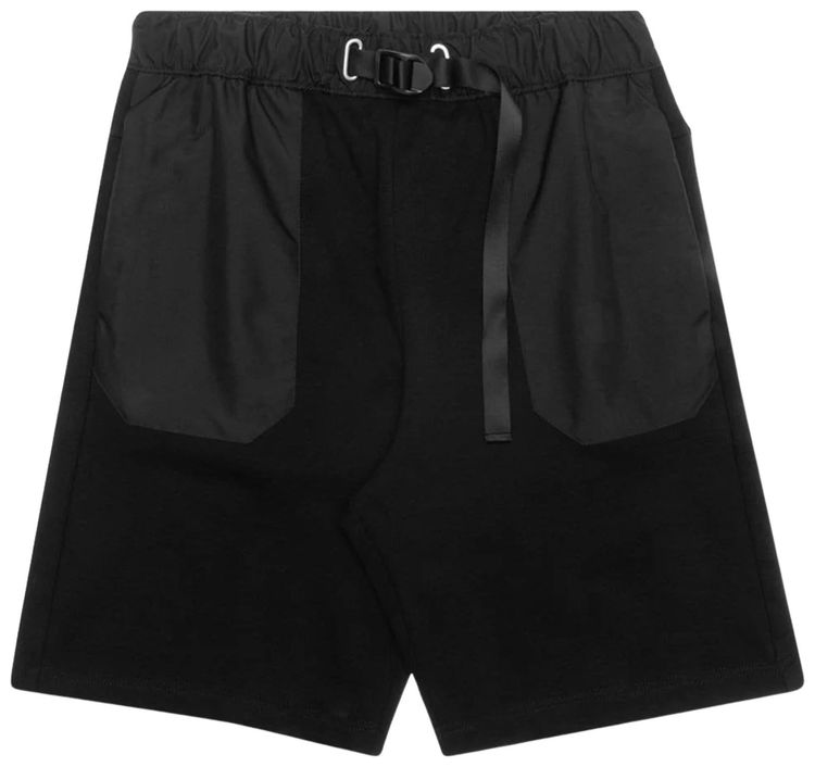 John Elliott Waterproof Terry Mountain Shorts Black
