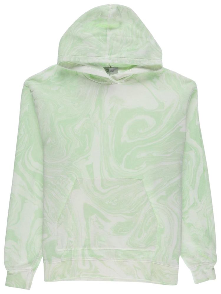 John Elliott Marble Dye Hoodie Green