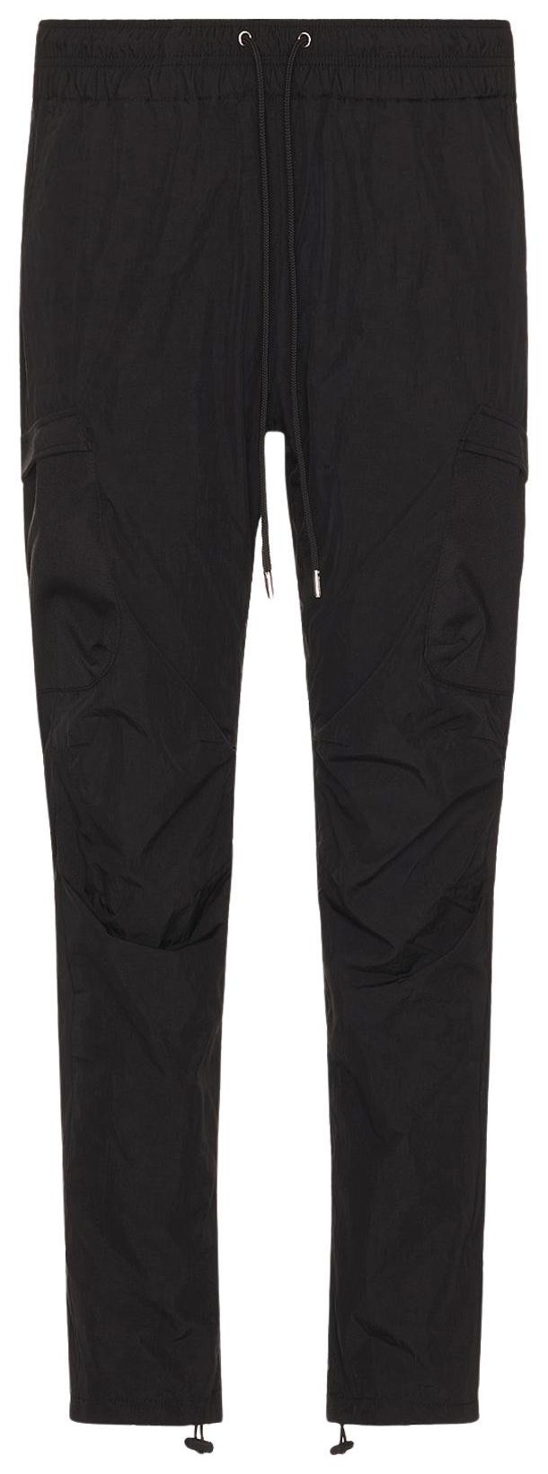 John Elliott High Shrunk Nylon Cargo Pants Black