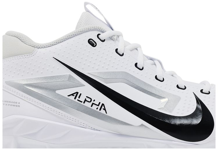 Nike Alpha Menace 4 Varsity White Metallic Silver