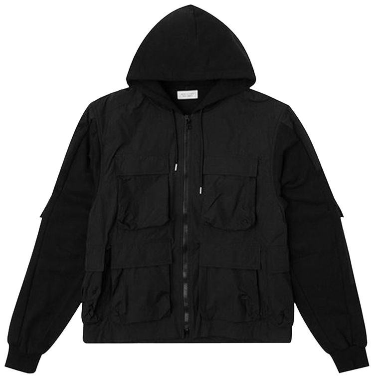 John Elliott Nylon Paneled Jacket Black