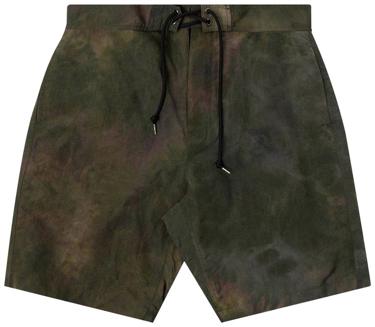 John Elliott Solar Board Shorts Army Tie Dye