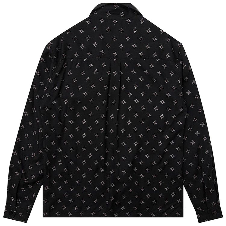 John Elliott Long Sleeve Smoking Shirt Black Dot