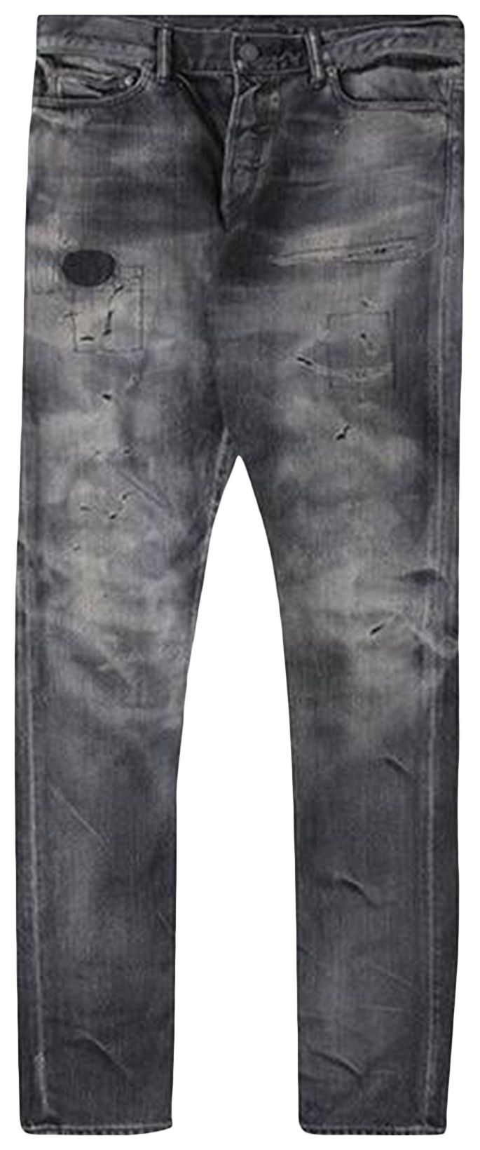 John Elliott The Cast 2 Denim Jet Black Zig Zag