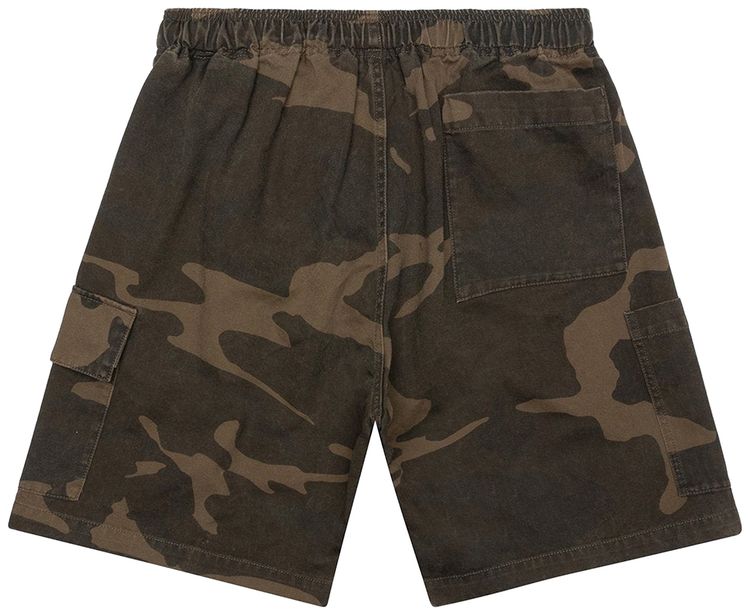 John Elliott Utlity Cargo Shorts Black Camo