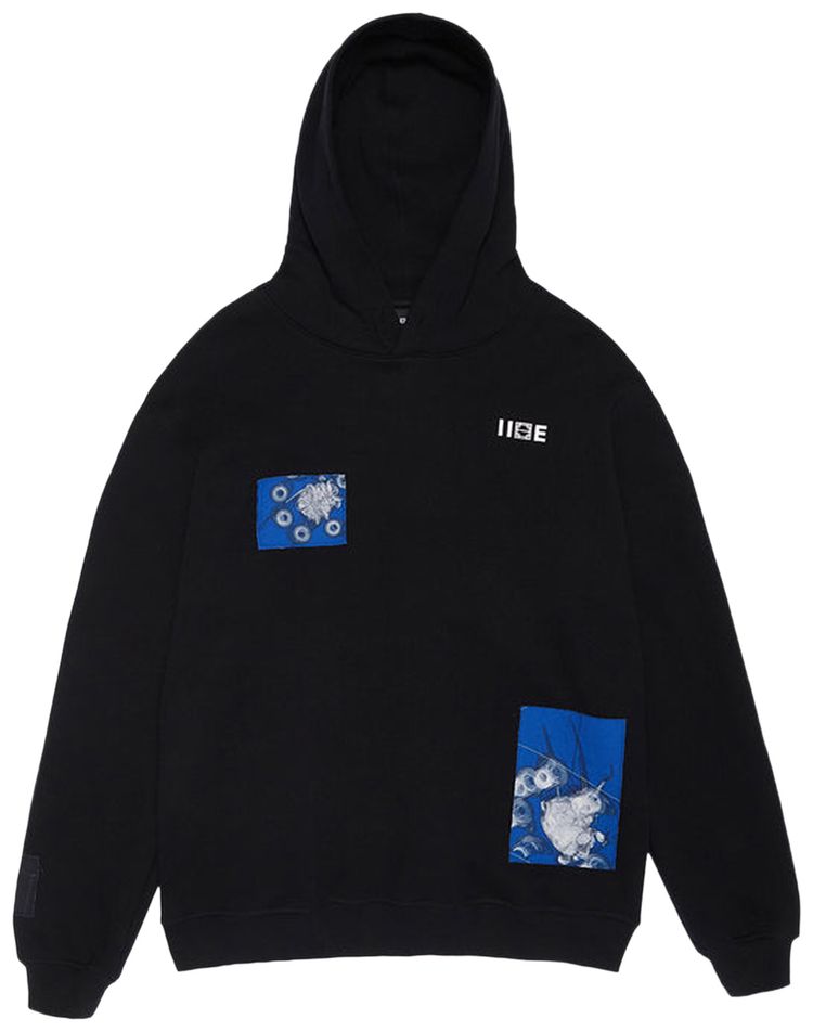 Iise Patch Hoodie Black