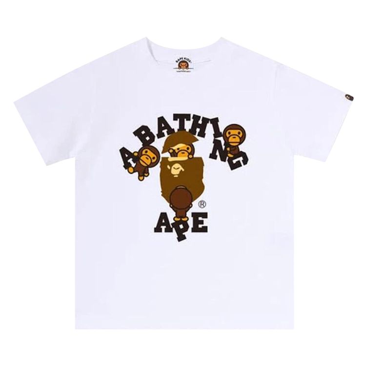 BAPE College Milo Tee White
