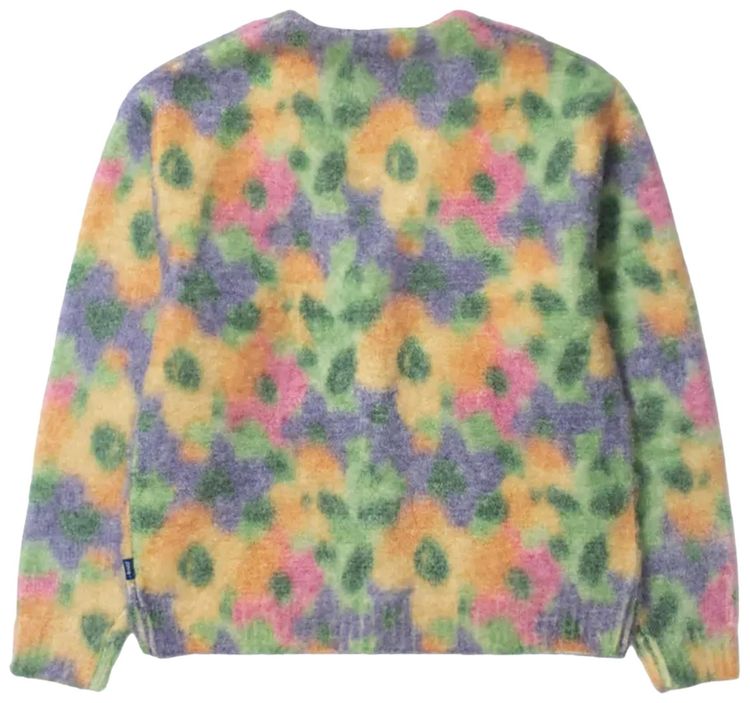 Awake NY Floral Print Cardigan Mustard