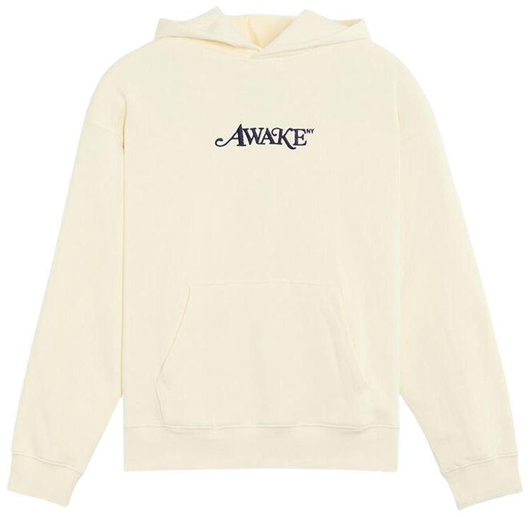 Awake NY Classic Logo Hoodie Cream