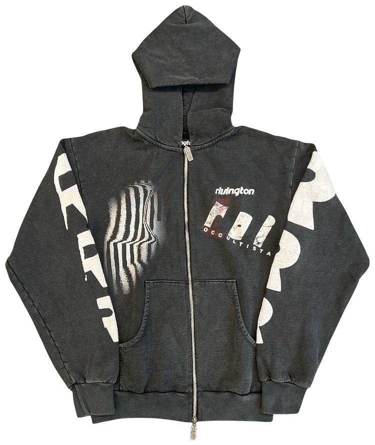 RIVINGTON roi Rebis Apocrypha Pious Zip Hoodie Mechanic Black