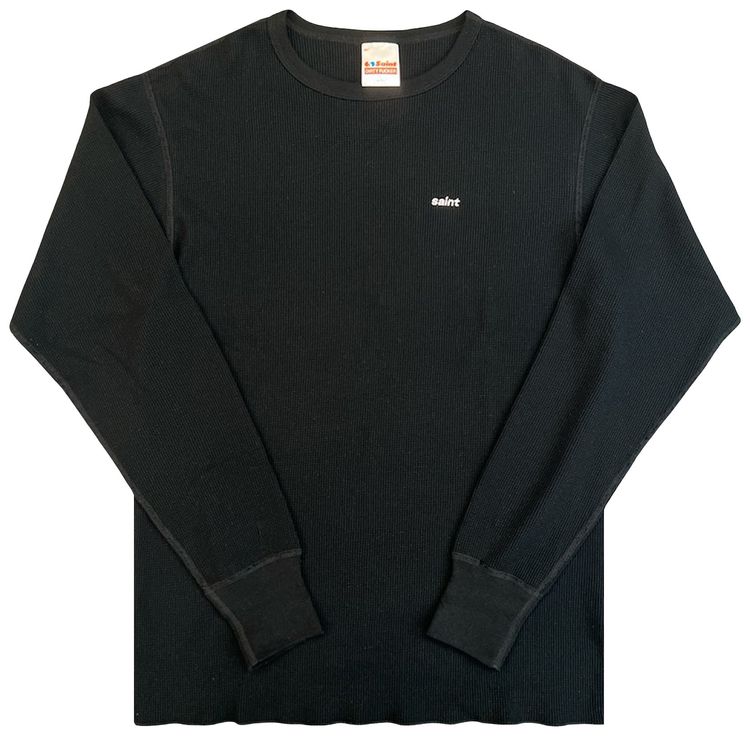 Saint Michael Thermal Shirt Black