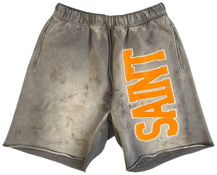 Saint Michael Sweat Shorts Charcoal