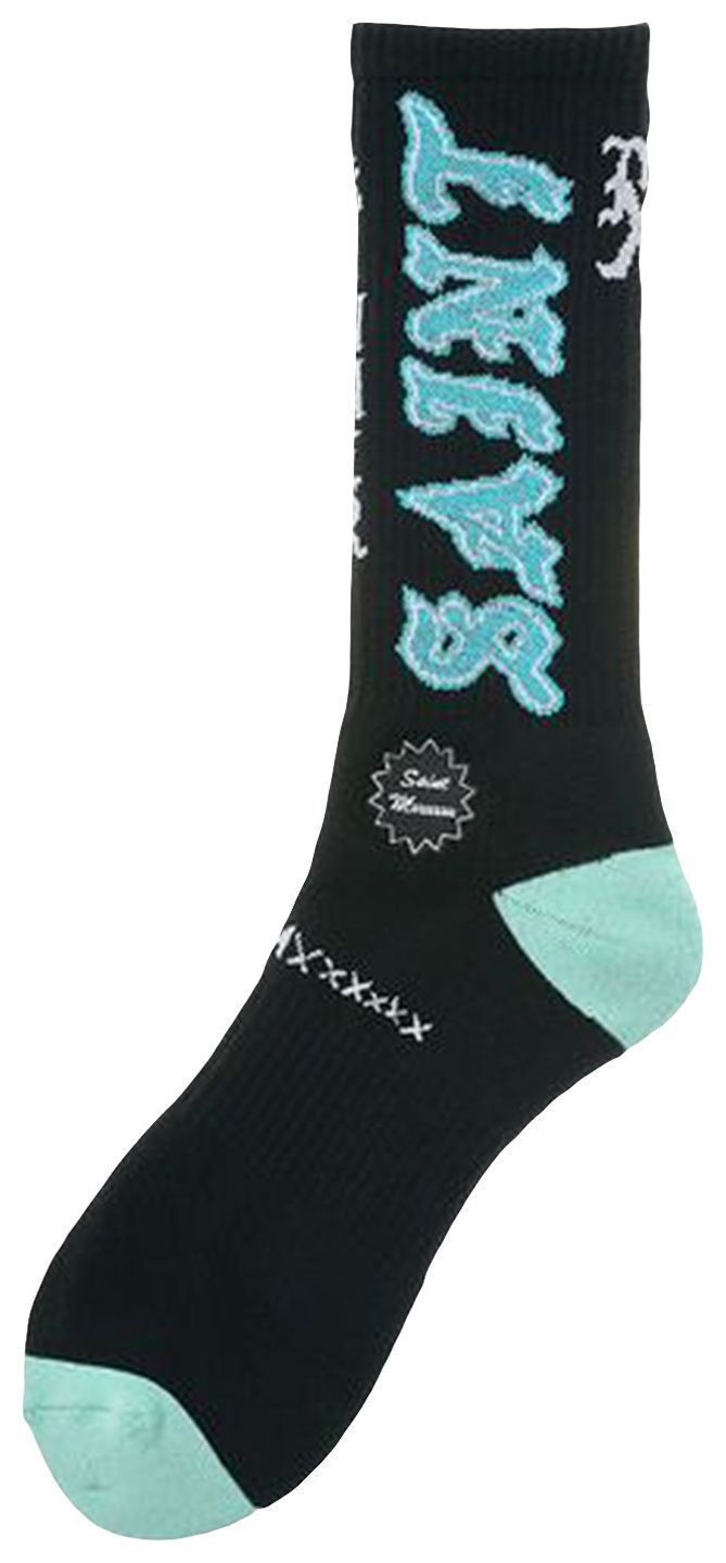 Saint Michael Socks BlackBlue