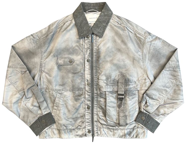 Feng Chen Wang Sandwashed Nylon Jacket Grey