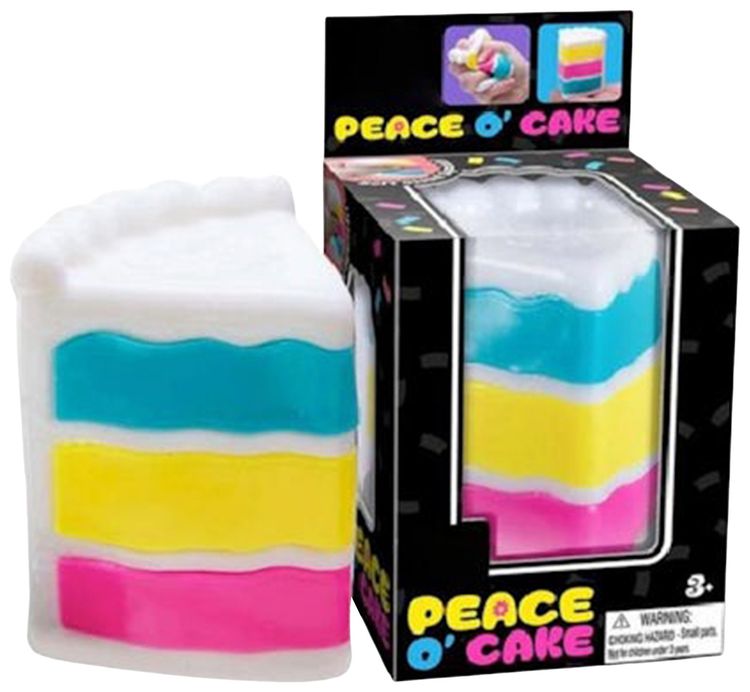NeeDoh Peace O Cake Squishy Fidget Toy Multicolor