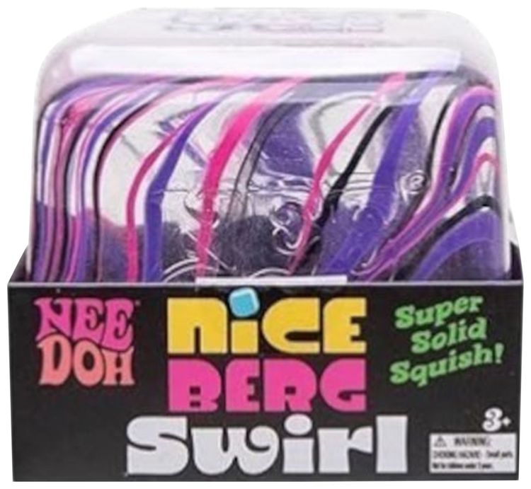 NeeDoh Jumbo Swirl Nice Berg Squishy Fidget Toy Purple