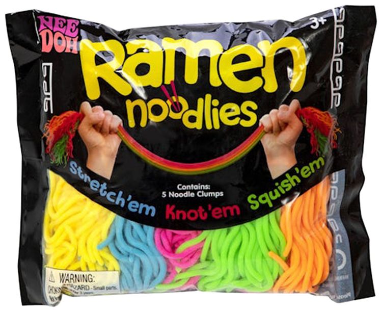 NeeDoh Schylling Nee Doh Ramen Noodle Squishy Fidget Toy Multicolor