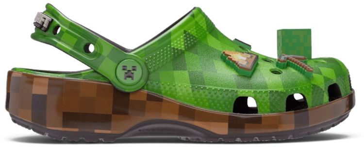 Minecraft x Crocs Classic Clog Big Kid Grass Block