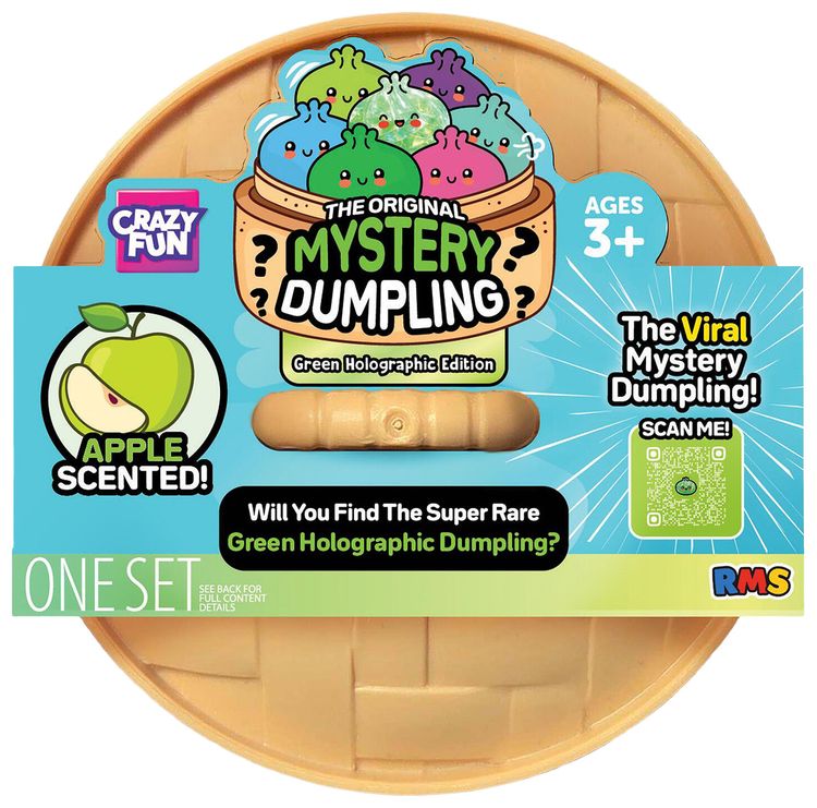 Crazy Fun Squishy Bun Charming Mystery Dumplings Green Holographic Blind Box Multicolor
