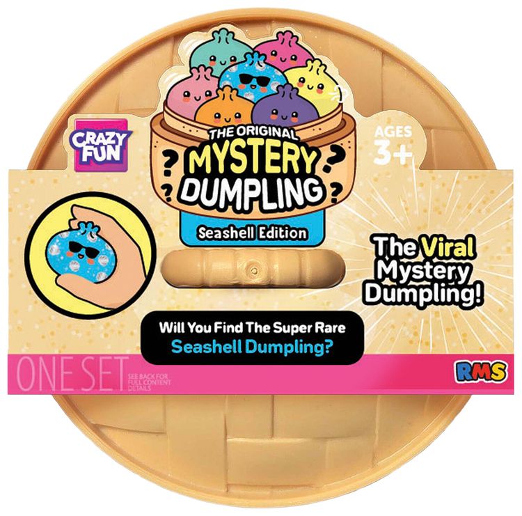 Crazy Fun Squishy Bun Charming Mystery Dumplings Seashell Blind Box Multicolor