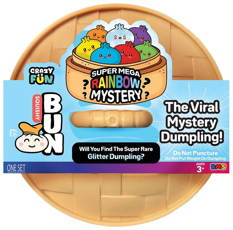 Crazy Fun Squishy Bun Charming Mystery Dumplings Super Mega Glitter Blind Box Multicolor