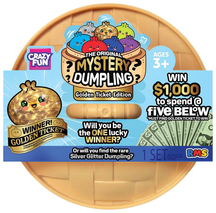 Crazy Fun Squishy Bun Charming Mystery Dumplings Golden Ticket Blind Box Multicolor