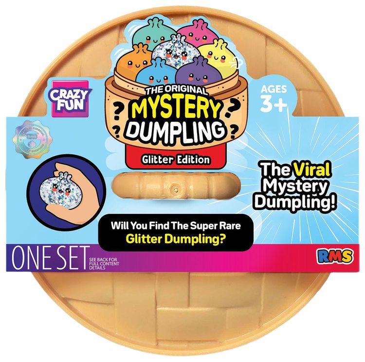 Crazy Fun Squishy Bun Charming Mystery Dumplings Glitter Blind Box Multicolor