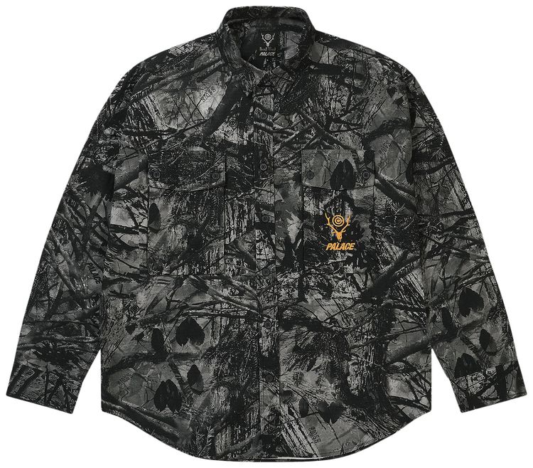 Palace x South2 West8 Shirt Black Camo