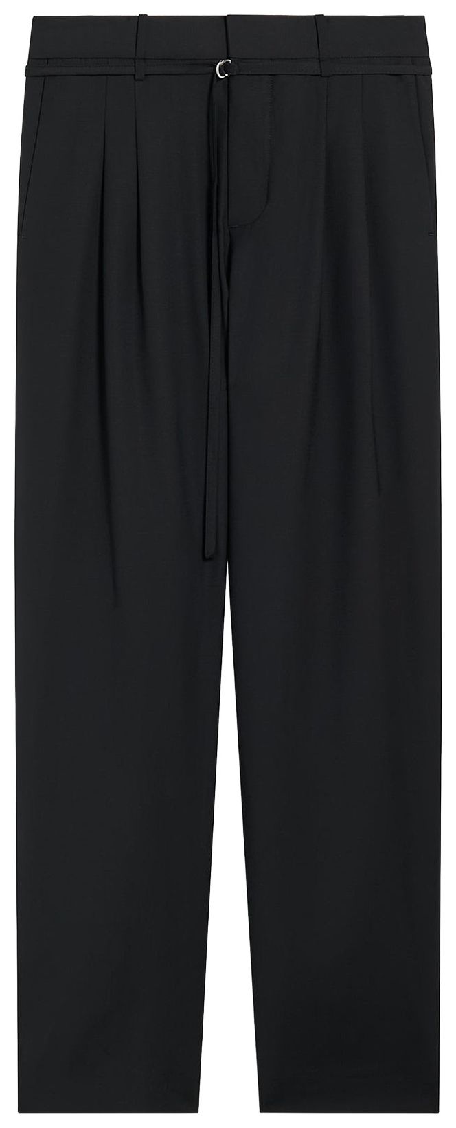 Kith Kin Tropical Wool Eli Pleated Trouser Black