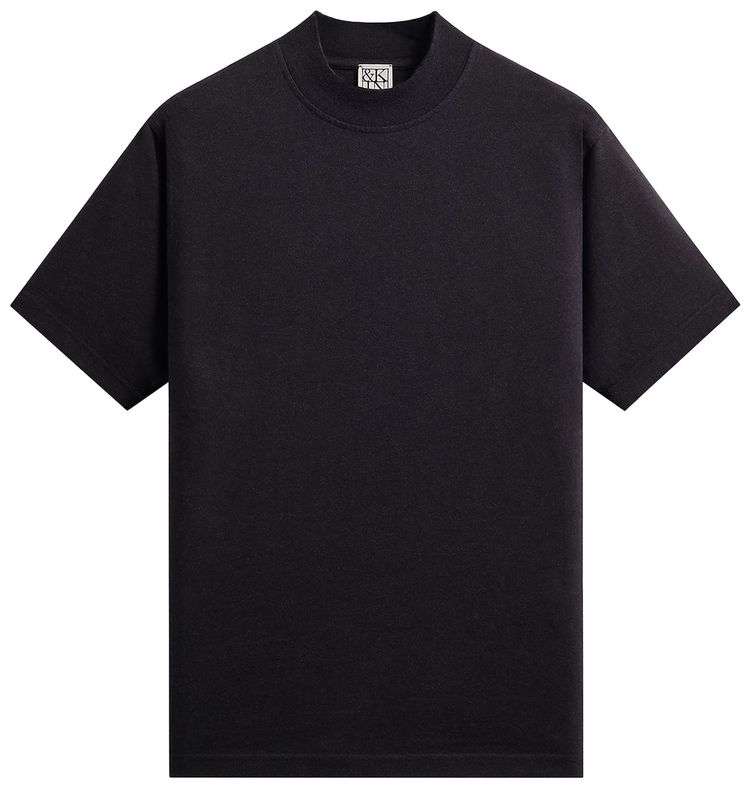 Kith Kin Mock Neck James Tee Black