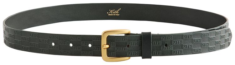 Kith Monogram Vachetta Leather Belt Equestrian