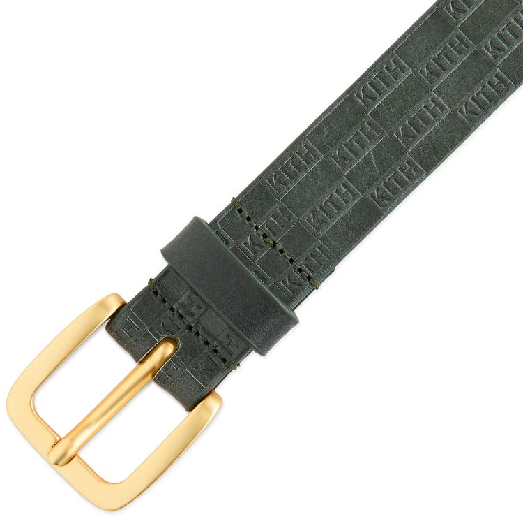 Kith Monogram Vachetta Leather Belt Equestrian