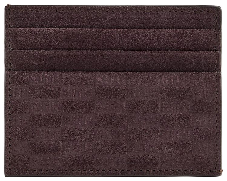 Kith Monogram Suede Card Holder Incognito
